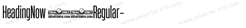 HeadingNow 34Regular字体转换